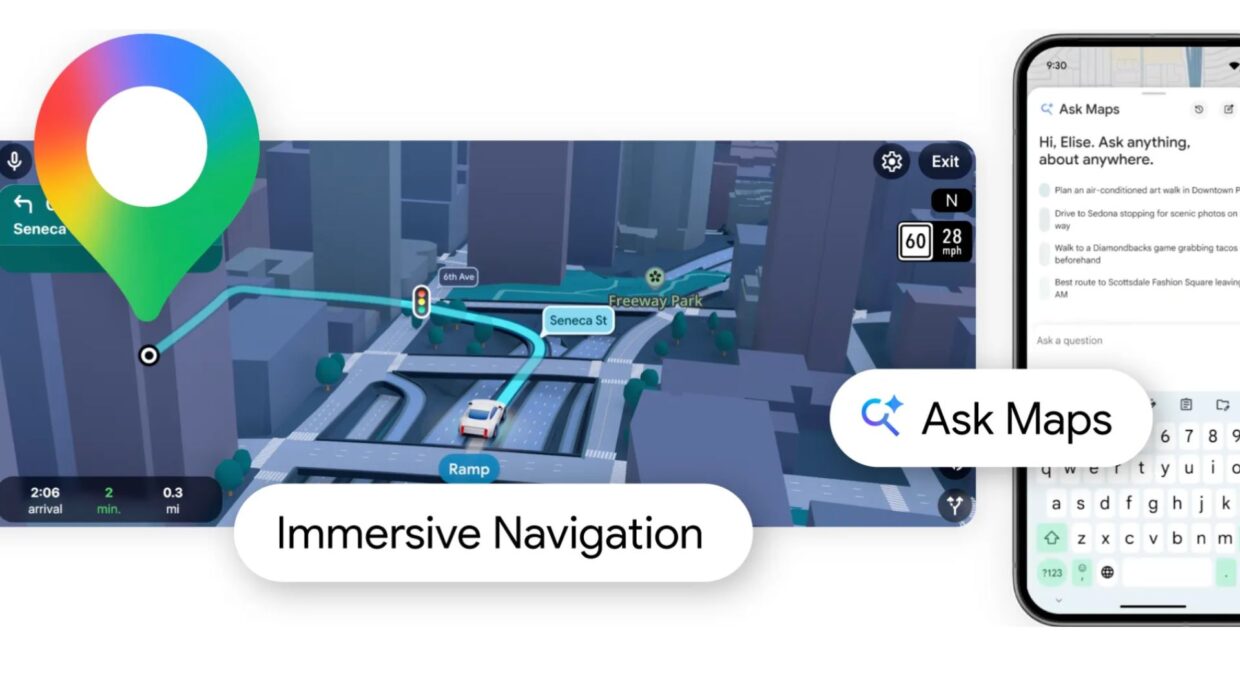 Google Maps dobija 3D navigaciju i Gemini AI asistenta
