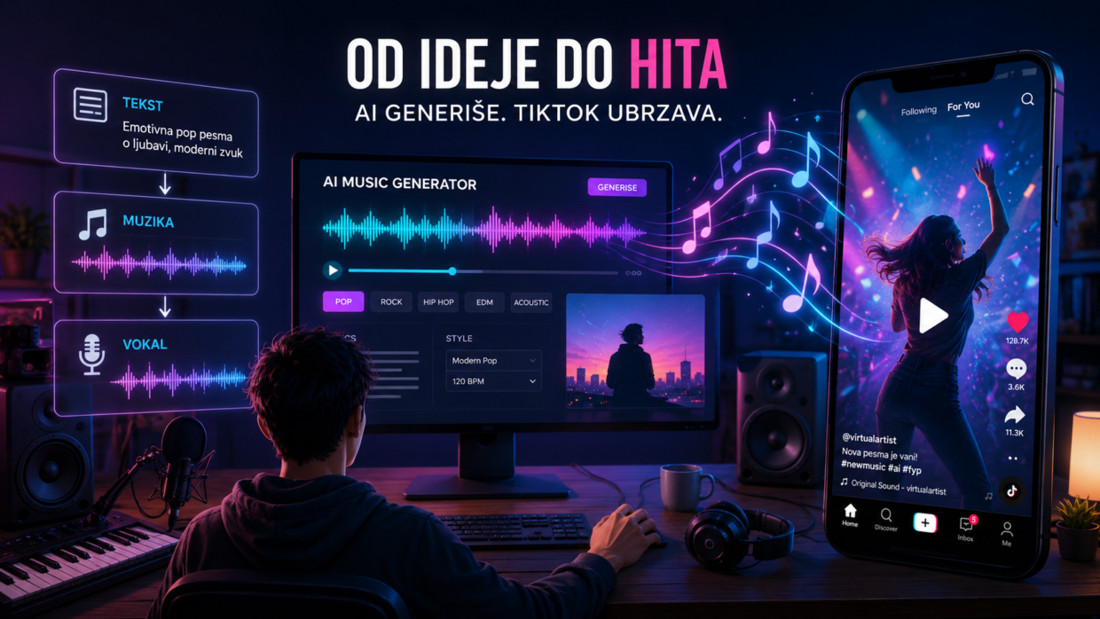 AI pesme preplavljuju TikTok: Danas svako može da bude muzičar, pevač i režiser spota